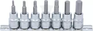 Rátűzőkulcs - crowa+bit készlet 3/8" Imbusz 7 db-os 3-10 mm - BGS
