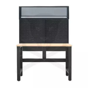 Műhelybútor SP SERIES Alsó rész: SATUPAD keményfa munkalap+hátf+szek