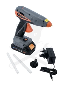 Ragasztópisztoly, akkus 18 V Li-Ion - 220°C - Connect