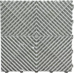 Műhelypadló - SwissDeck RibDeck Classic 33x33cm Arctic White RAL9003