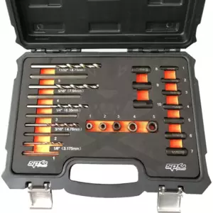 Csavarkiszedő - törtcsavar kifúró készlet 25 db-os - SP Tools