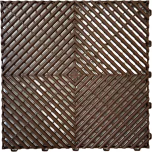 Műhelypadló - SwissDeck RibDeck Classic 33,3 x 33,3 cm - Chocolate Brown