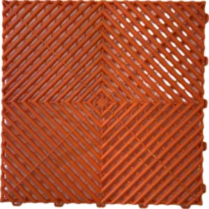 Műhelypadló - SwissDeck RibDeck Classic 33x33cm Tropical Orange RAL2009