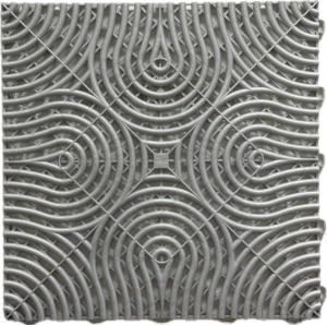 Műhelypadló - SwissDeck RibDeck Infinity 33,3x33,3cm Pearl Silver