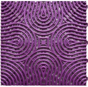 Műhelypadló - SwissDeck RibDeck Infinity 33,3x33,3cm Pearl Purple Rain
