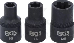 Hengerfej kulcs 1/2" RIBE készlet Nissan, Renault 3 db-os: 6S-8S-12S - BGS