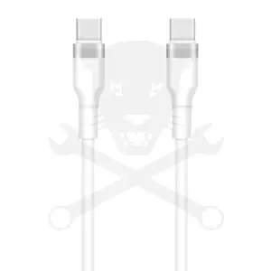 USB töltőkábel - C / C - fehér 3A - 1m - SETTY