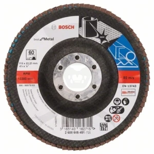 Lamellás csiszoló - D115 mm K60 B:MT - Bosch
