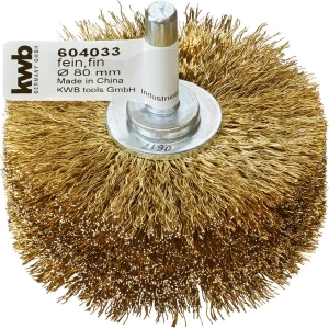 Drótkorong csapos körkefe  80 mm-es acél szálak réz bevonat  80x8mm