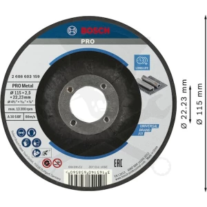 Vágókorong 115x2.5 mm PRO Metal - acél - Bosch