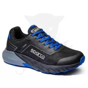 Munkacipő orrvédelem nélküli SPARCO - S-Park GAP O1 SR FO HRO Fekete-Kék 36