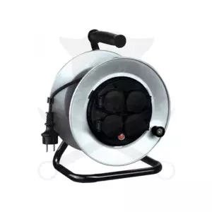 Kábeldob 25 m - IP44 gumi kábel 3 x 1.5 mm2 - 3000W kültéri FÉM