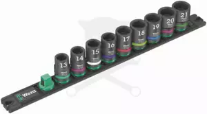 Légkulcsfej készlet 1/2" 9 db-os 13-21 mm Zyklop Impaktor - Wera