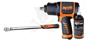 Légkulcs 1/2" 1800 Nm + 0,5 L Olaj + Nyomatékkulcs 1/2" klt- SP Tools