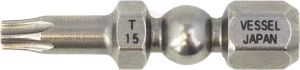 Bit torx 1/4" T15*30 mm - 5 db/doboz - Vessel