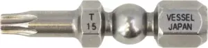 Bit torx 1/4" T15*30 mm - 5 db/doboz - Vessel