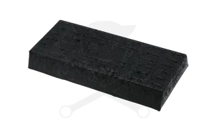 Gumikocka téglatest 200x100 x 25 mm magas - tömör - Laser