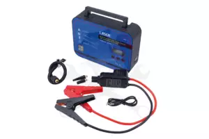 Akkumulátor bikázó-indító (starter) 12 V - 1200A + Akkus Kompresszor