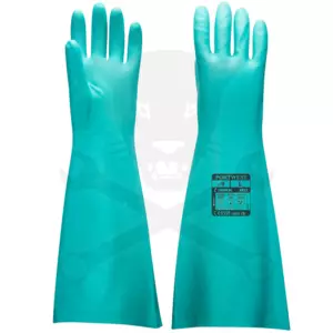 Alkatrészmosó Kesztyű 0,55 mm vastagság Nitril 48 cm  9/L - Portwest