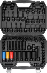 Légkulcsfej készlet 1/2" 64 db TX-ETX-XZN-HEX-6 lap - Yato