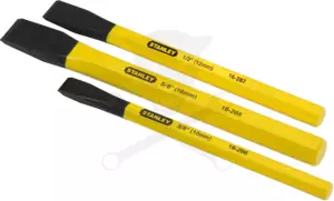 Hidegvágó, laposvágó készlet 10-12-16 mm szögletes szár - Stanley
