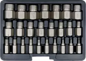 Csavarkiszedő készlet - sérült fejű csavarokhoz Torx-XZN-Imbusz 25 db-os