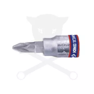 Rátűzőkulcs - crowa+bit 1/4" kereszt PZ2 - King Tony