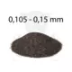 Szóróanyag normálkorund barna NK100 = 0,105 - 0,15 mm -25 kg
