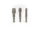 Adapter készlet fúrógéphez - csavarbehajtóhoz 1/4"-3/8"-1/2" - Genius