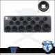 Lok-Typ Légkulcsfej készlet 1/2" 16 db-os spec.6 lap normál 10-32 mm-Welzh