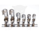 Dugókulcs - crowafej készlet 3/8" speciális végig nyitott 10-19 mm BGS