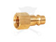 Levegős csatlakozó - gyorscsatlakozó apa - RÉZ - 1/4" BM - OLASZ