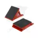 Kerék ék - támasztó ék - piros fém-gumi 1 pár