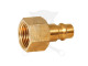 Levegős csatlakozó - gyorscsatlakozó apa - RÉZ - 3/8" BM - OLASZ