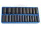 Tálcás Genius dugókulcs, gépi készlet 6 lapú hosszú 1/2" 24 db-os CRV-1/3