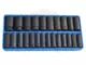 Tálcás Genius dugókulcs, gépi készlet 6 lapú hosszú 1/2" 24 db-os CRV-1/3