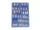 Tálcás Genius rátűzőkucs készlet 1/2" imbusz, torx, XZN 42 db-os - 1/2