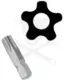 Bit ötágú torx T-15 30 mm lyukas Genius