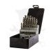 Csigafúró készlet HSS  25 db-os 1.0-13.0 mm - Labor (001-KA013250)
