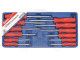 Tálcás Genius csavarhúzó készlet TORX - LYUKAS - 12 db-os - 1/3