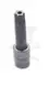 Rátűzőkulcs - crowa+bit 1/2" Torx furatos T80
