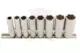 Dugókulcs - crowafej készlet 3/8" 6 lap hosszú COLOS  8 db-os