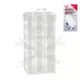 Szortimenter, műanyag kis tárolódoboz 18 rekeszes 210x110x30 mm - BGS