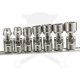 Dugókulcs - crowafej készlet 3/8" 12 sz. csuklós, COLOS 7 db-os 3/8"-3/4"