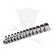 Dugókulcs - crowafej készlet 1/4" Gear Lock - Alldrive 13 db 4-14mm -TS20