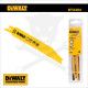 Fűrészlap kardfűrészhez, fémre 152 mm 1.4- 3.4 T - 5db - DeWalt
