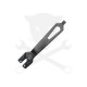 Körmöskulcs (homlokkulcs) sarokcsiszolóhoz, állítható 115-230mm - Verto