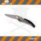 Vágókés, összecsukható Skeletonknife - Fekete-Szürke-True