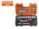 Dugókulcs készlet 1/2"-1/4" 12 lap 4-13 10-32 mm 56 db-os - Bahco