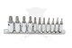 Bit készlet torx 5 ágú-lyukas 11 db-os 1/4"-3/8" Genius